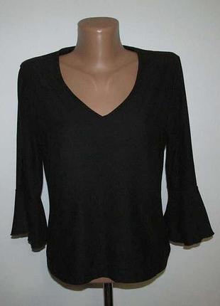 Блузка черная, оригинальная, m, сост. отличное!