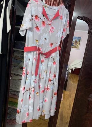 Сукні квітка / сукні в квітковий принт 52 розмір