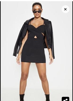 Плаття чорне брителі клубне міні коротке вау 🔥коктельне