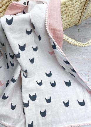 Муслиновый плед (4 шари)