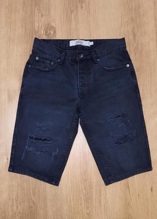 Мужские джинсовые шорты бриджи скины topman размер 28/xs-s1 фото