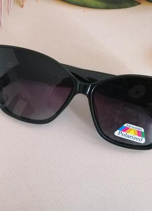 Ексклюзивні брендові чорні сонцезахисні окуляри жіночі лисички 20215 фото