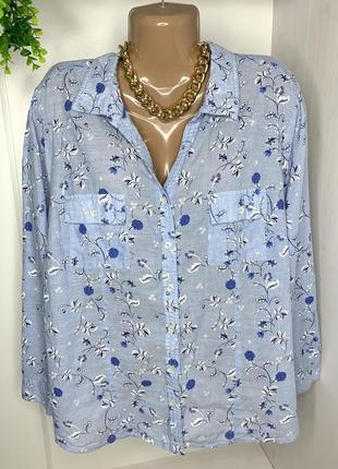 Сорочка з квітковим принтом