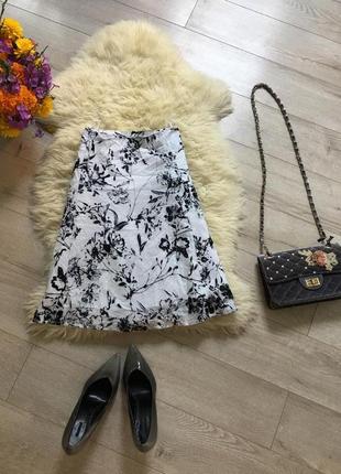 F&f🤍спідниця міді в квітковий принт//трэндовая спідниця від бренду f&f