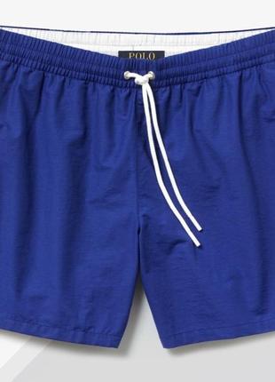 Стильні чоловічі літні пляжні шорти плавки купальні шорти сині ральф лоурен3 фото