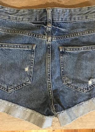Новые джинсовые шорты манго испания, высокая посадка2 фото