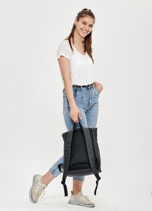 Рюкзак рол sambag унісекс rolltop lsh чорний10 фото