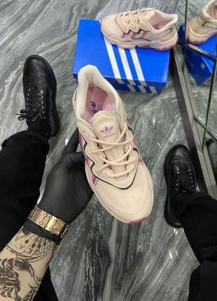 Женские кроссовки adidas ozweego pink.4 фото