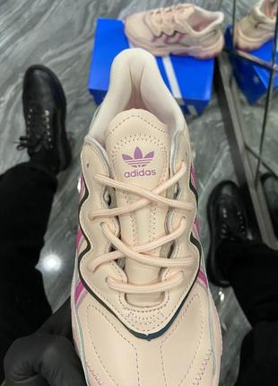 Женские кроссовки adidas ozweego pink.9 фото