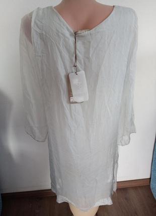 Шовкова сукня світло-сірому кольору2 фото