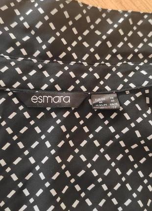 Блузка рубашка стильная чёрная esmara7 фото