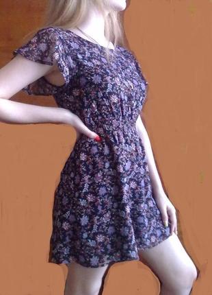 Воздушное, шифоновое платье в цветочный принт от *forever 21*😘1 фото