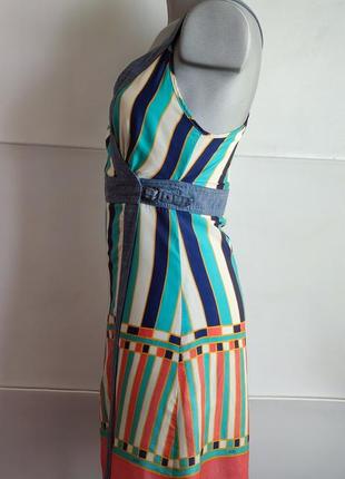 Платье-сарафан diesel с яркими полосами8 фото