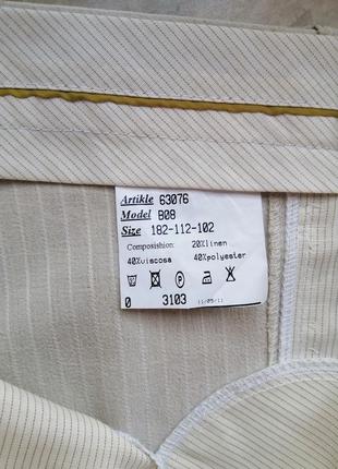 Легкі льнягые брюки світлі, розмір 56, vels3 фото