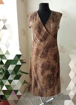 Платье на запах, масло, леди питон, рептилия