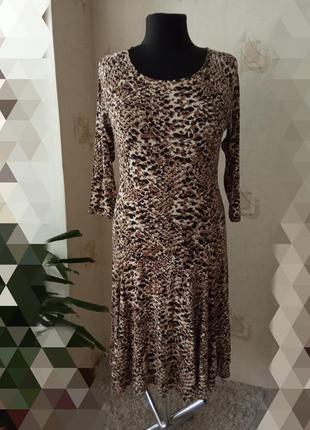 Натуральное платье, питон, вискоза, рептилия