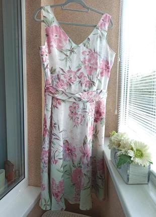 Красивое летнее платье из натуральной ткани 100% рами4 фото