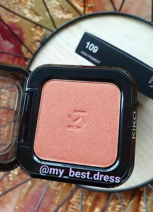 Kiko milano высокопигментированные тени для сухого и влажного нанесения high pigment wet and dry eyeshadow3 фото