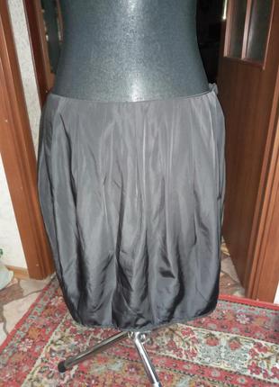 Юбка черная,m- l, ,плотний шёлк6 фото