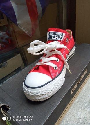 Классные кеды конверс унисекс converse chuck taylor m9166 low red красные