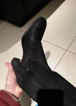 Сапоги италия размер 35 (22-22.5)шикарный суильский нубук