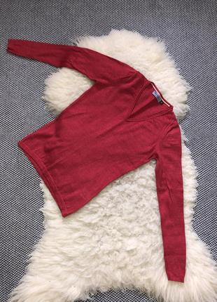 Шерстяной свитер малина фуксия джемпер кофта шерсть brunella gori2 фото