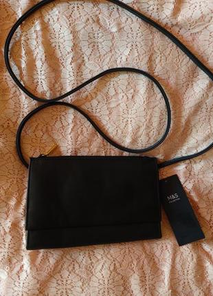 Женская кожаная сумка кошелёк marks&spencer2 фото