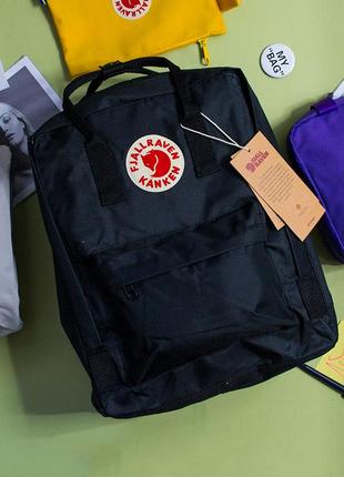 Рюкзак канкен класик, fjallraven kanken classic, чорний, акція, подарунок, шкільний, шкільний портфель