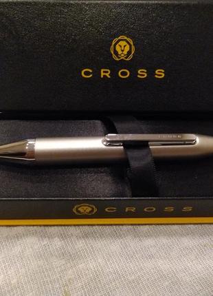 Cross x graphite gray rollerball pen ручка ролер сріблястий металевий корпус1 фото