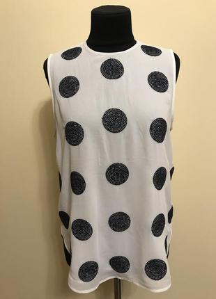 Шифонова блуза з вишивкою