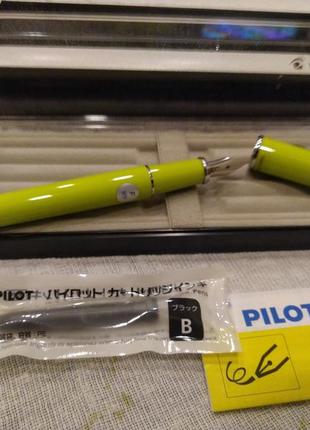 Pilot prera fine nib lime green body fountain pen ручка перьевая япония3 фото