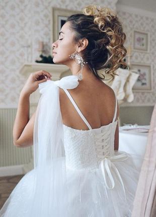 ‼️срочно‼️свадебное платье стиль бохо,рустик.весільна сукня ,boho20212 фото