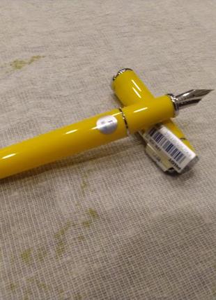 Pilot prera fine-nib, yellow body fountain pen ручка пір'яна жовта колекційна японія