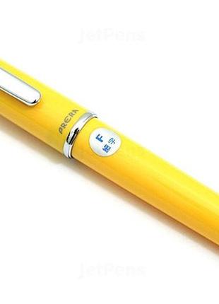 Pilot prera fine-nib, yellow body fountain pen ручка перьевая желтая коллекционная япония6 фото