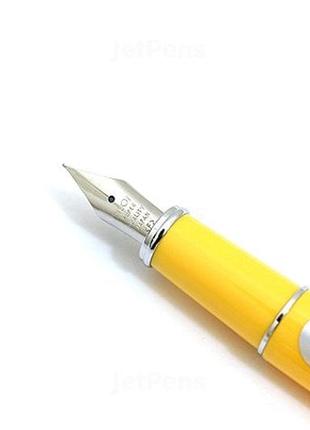 Pilot prera fine-nib, yellow body fountain pen ручка перьевая желтая коллекционная япония4 фото