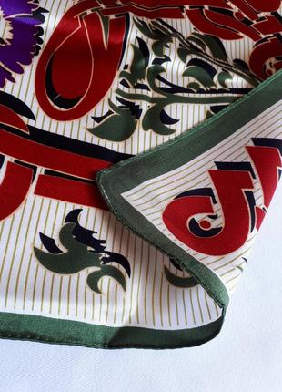 Китайский шейный шелковый платок ( 52 см на 52 см)5 фото
