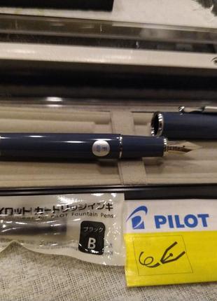 Pilot prera fountain pen - slate gray - fine nib ручка перьевая грифельно-серая коллекционная япония3 фото