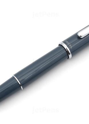 Pilot prera fountain pen - slate gray - fine nib ручка перьевая грифельно-серая коллекционная япония6 фото