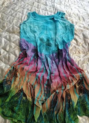 Сукня легка, асиметричне, забарвлення на першому фото1 фото