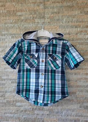Рубашка с капюшоном 1,5-2 года, 92 см. debenhams
