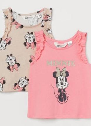 Яркие маечки h&m минни