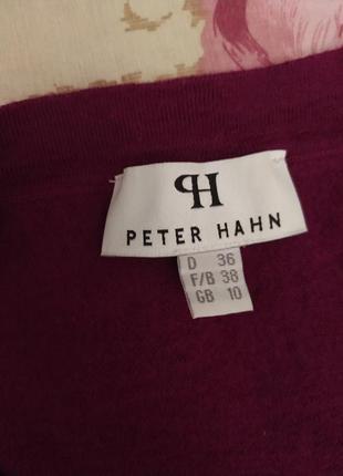 Шерстяной джемпер с коротким рукавом от бренда peter hahn3 фото