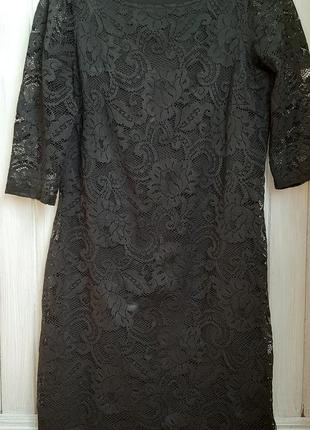 Чорна гіпюрова сукня george p 386 фото