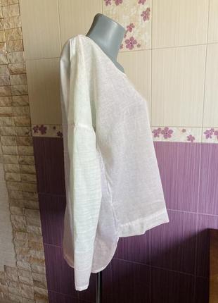 Comma асимметричная брендовая итальянская невесомая рубашка в градиент1 фото
