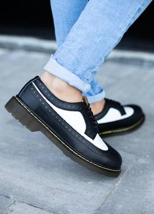 Dr martens 1461 low black white🖤36рр - 45рр🖤туфли доктор мартинс, мартинсы