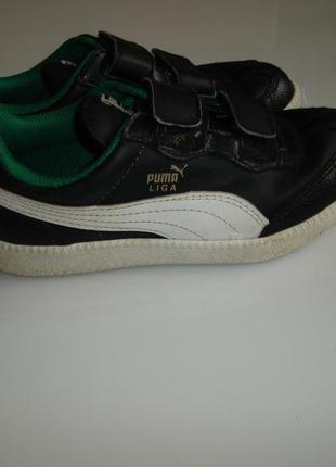 Кожаные кроссовки puma , оригинал, р 32 стелька 19,5 см , сделаны в индонезии