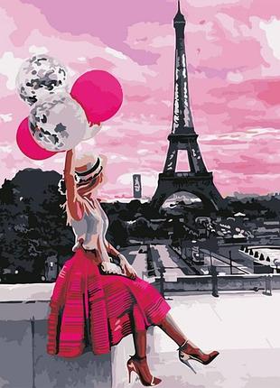 Картина за номерами artstory 40*40 вид на ейфелеву вежу