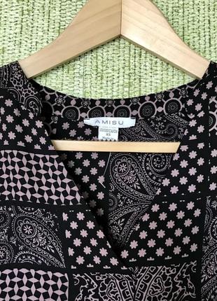 Женская легкая свободная шифоновая блуза amisu, женская легкая свободная шифоновая блузка5 фото