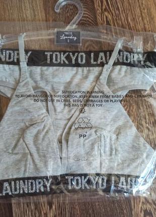 Оригинал комплект белья трусики + топ tokyo laundry charlotte(англия)2 фото