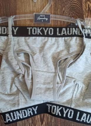 Оригинал комплект белья трусики + топ tokyo laundry charlotte(англия)4 фото